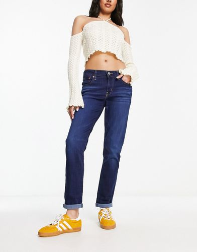 Jeans boyfriend a vita medio alta blu scuro - Levi's - Modalova