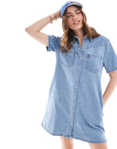 Louisa - Vestito camicia in denim a maniche corte medio - Levi's - Modalova