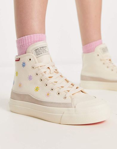 Square - Sneakers alte crema con stampa a fiori - Levi's - Modalova