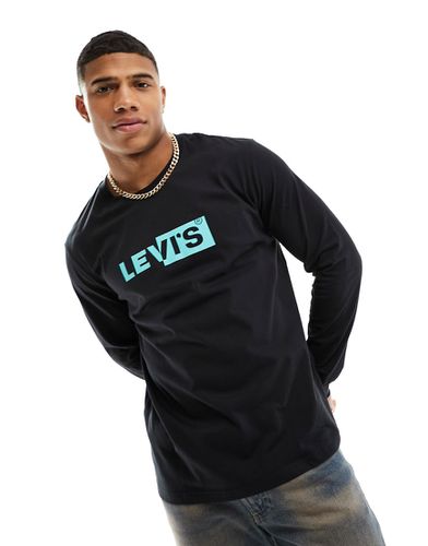 T-shirt a maniche lunghe nera con logo - Levi's - Modalova