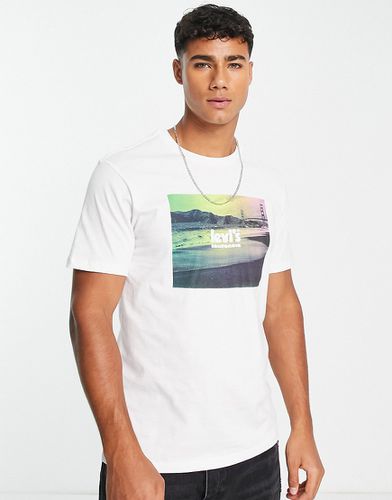 T-shirt bianca con stampa del logo - Levi's - Modalova