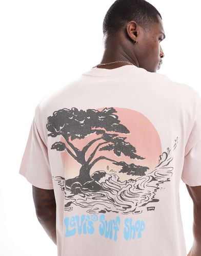 T-shirt con stampa a tema surf sul retro - Levi's - Modalova