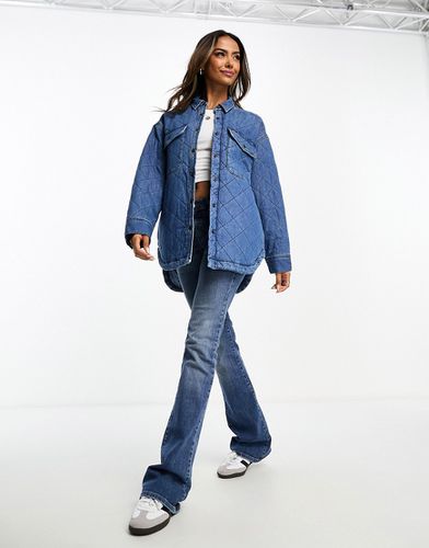Camicia giacca di jeans pesante trapuntata - Lee - Modalova