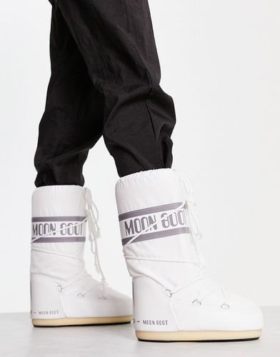Icon - Stivali al ginocchio impermeabili in nylon bianchi - Moon Boot - Modalova