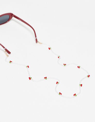 Catenina per occhiali da sole bianca con ciliegie - Mango - Modalova