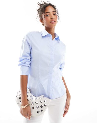 Mango - Camicia slim azzurra-Blu - Mango - Modalova