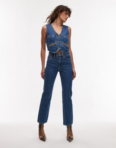 Bannack - Jean d'ensemble slim avec poches et détail en velours côtelé - Mango - Modalova