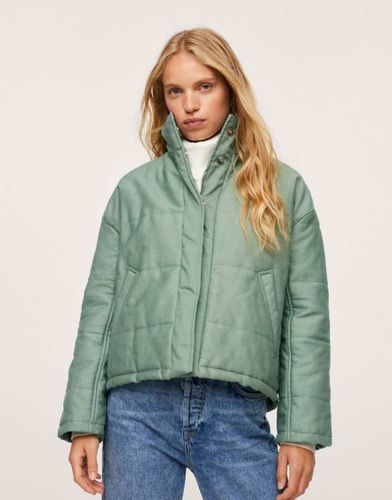 Giacca bomber trapuntata con cerniera lampo - Mango - Modalova