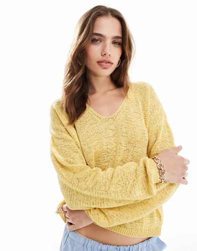 Maglione leggero con scollo a V - Mango - Modalova