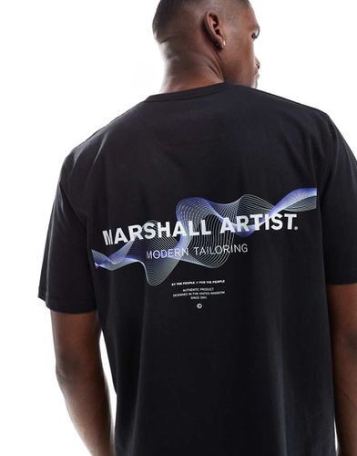 Wireframe - T-shirt nera con grafica - Marshall Artist - Modalova