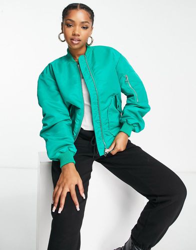 Giacca bomber acceso con maniche arricciate - Miss Selfridge - Modalova