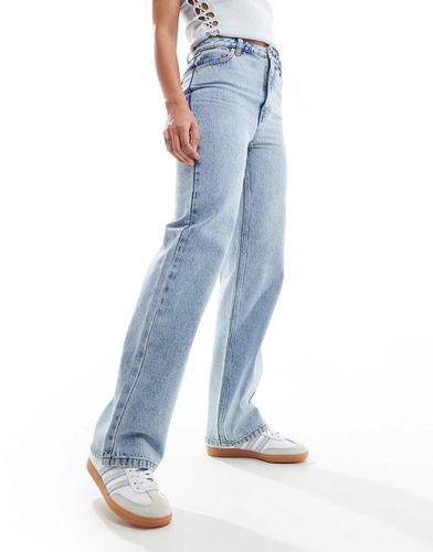 Jeans dritti lavaggio chiaro candeggiato - Miss Selfridge - Modalova