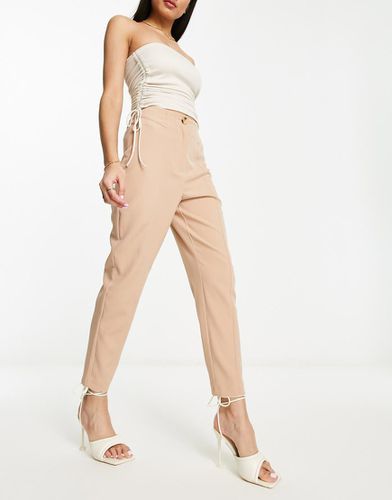 Pantaloni affusolati a vita alta color pietra - Miss Selfridge - Modalova