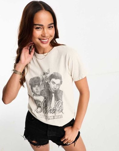 T-shirt bianca da festival con stampa dei Blondie su licenza - Miss Selfridge - Modalova