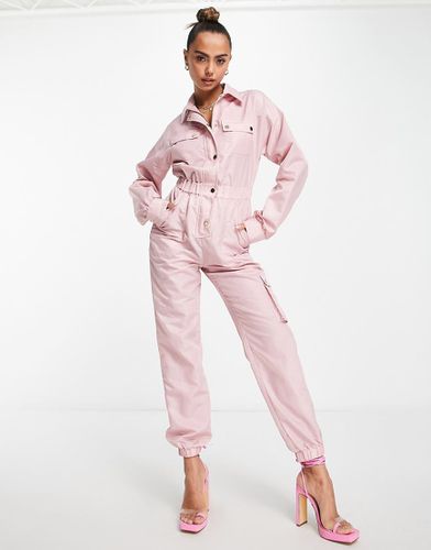 Tuta jumpsuit parachute cargo polvere - Miss Selfridge - Modalova