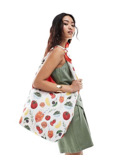 Borsa shopping con stampa di frutta - My Accessories - Modalova