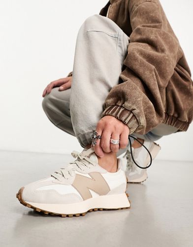 Sneakers bianche e cuoio - New Balance - Modalova