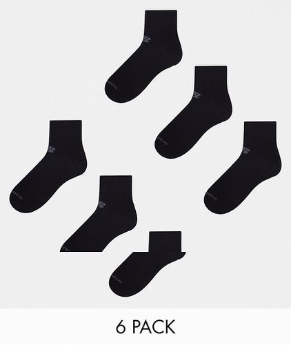 Confezione da 6 paia di calzini tecnici neri - New Balance - Modalova