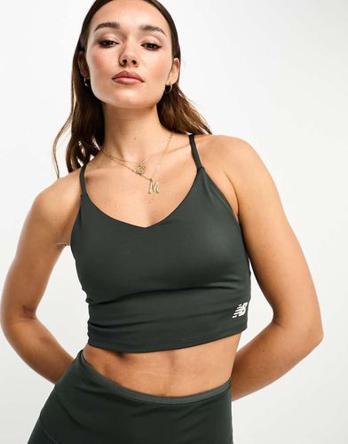 Linear Heritage - Reggiseno sportivo slavato per attività a impatto leggero - New Balance - Modalova