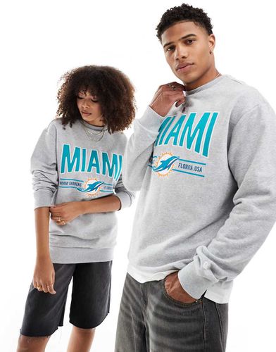 Miami Dolphins - Felpa unisex color mélange - New Era - Modalova