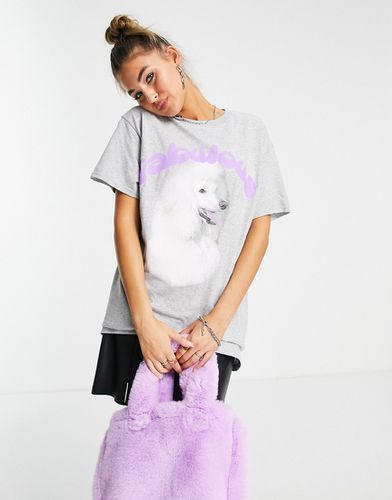 Fabulous Poodle - T-shirt oversize mélange - New Girl Order - Modalova