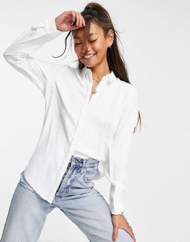 Camicia bianca con bottoni - New Look - Modalova