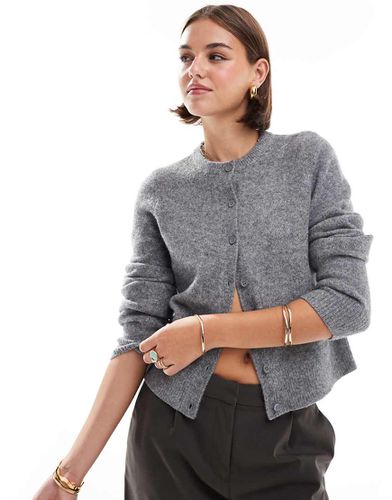 Cardigan girocollo con bottoni - New Look - Modalova