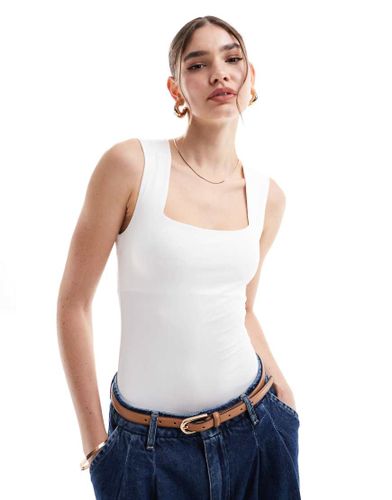 Body moulant à encolure carrée - New Look - Modalova