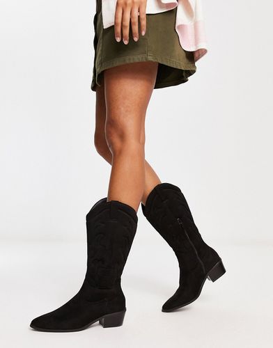 Stivali al ginocchio in camoscio sintetico stile western - New Look - Modalova