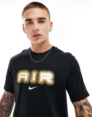 T-shirt nera con grafica "Swoosh Air" - Nike - Modalova