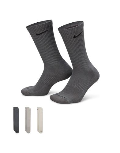Confezione da 3 paia di calzini unisex grigi ammortizzati - Nike Training - Modalova