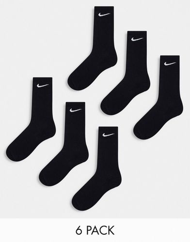 Confezione da 6 paia di calzini unisex neri ammortizzati - Nike Training - Modalova