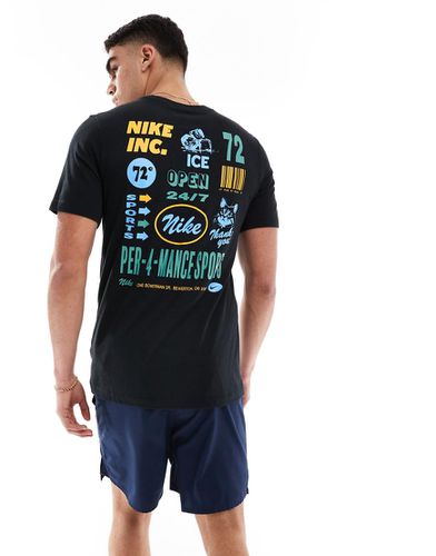 Nike - Training Dri-FIT - T-shirt nera con stampa sul retro - Nike Training - Modalova