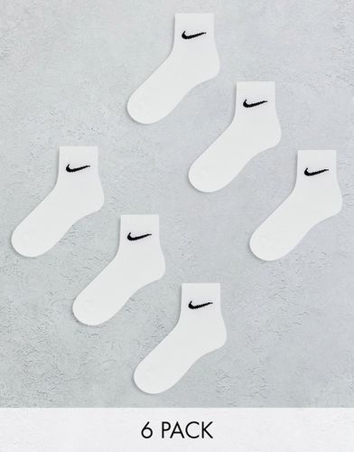 Everyday Cushioned - Confezione da 6 paia di calzini bianchi ammortizzati - Nike Training - Modalova