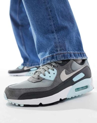 Air Max 90 - Sneakers grigie e azzurre - Nike - Modalova