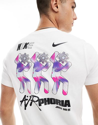 Airphoria - T-shirt bianca con stampa sul retro - Nike - Modalova