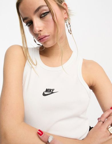 Dance - Canotta bianca a coste con logo piccolo - Nike - Modalova