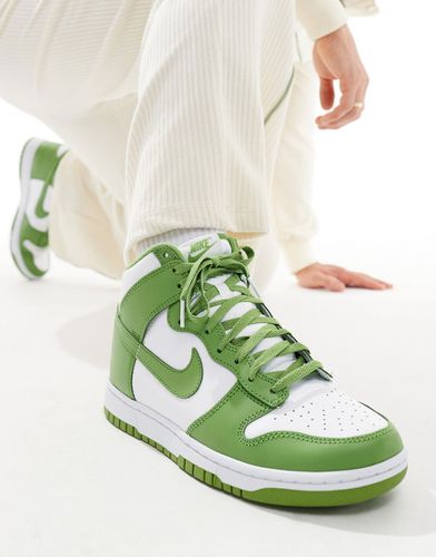 Dunk - Sneakers alte rétro alte bianche e verdi - Nike - Modalova