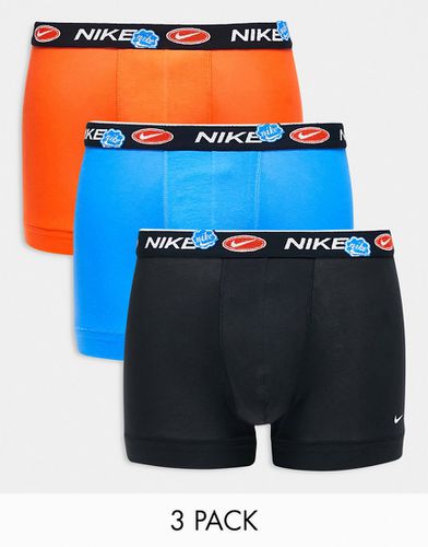 Everyday - Confezione da 3 boxer aderenti in cotone elasticizzato multicolore - Nike - Modalova