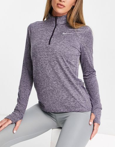 Element Dri-FIT - Top mélange con zip corta - Nike Running - Modalova