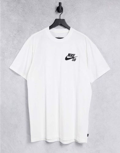 T-shirt bianca con logo - Nike SB - Modalova