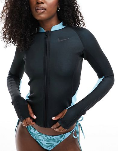 Fusion Open Swimming - Top a maniche lunghe double-face con zip - Nike Swimming - Modalova