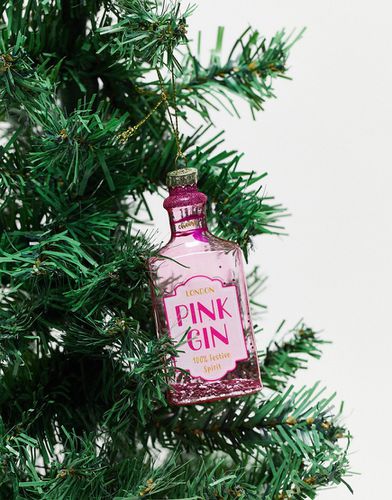 Decorazione natalizia a forma di bottiglia di gin rosa - Sass & Belle - Modalova