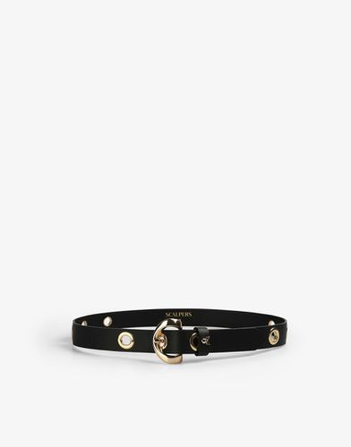 Cintura nera con occhielli - Scalpers - Modalova