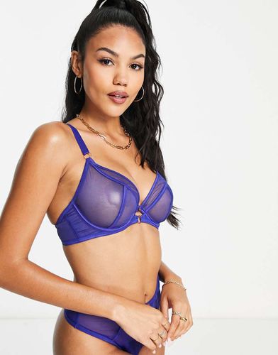 Scantilly by Coppe Grandi - Reggiseno scollo profondo in rete sfoderata violetto - Curvy Kate - Modalova