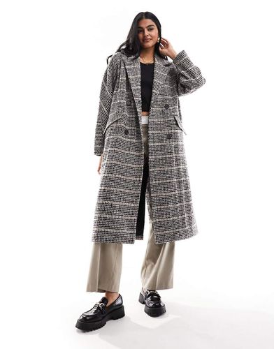 Cappotto formale oversize con stampa a quadri - Selected - Modalova