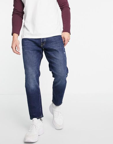 Jeans comodi corti lavaggio scuro in cotone - MBLUE - Selected Homme - Modalova