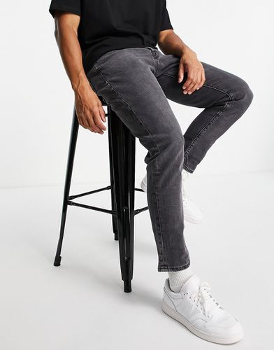 Jeans slim affusolati in cotone slavato - BLACK - Selected Homme - Modalova