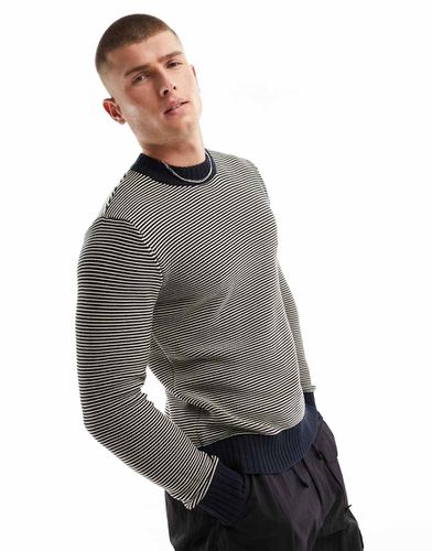 Maglione girocollo a righe - Selected Homme - Modalova