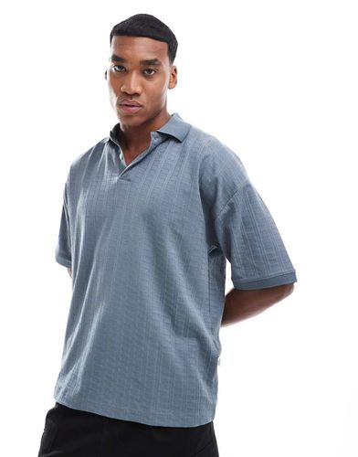 Polo squadrata jacquard - Selected Homme - Modalova